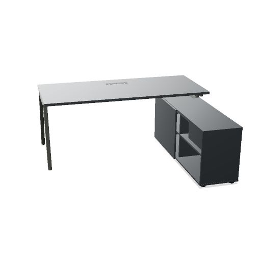 BOM21, BUREAU SANS RÉGLAGE EN HAUTEUR, 1800x1600x740