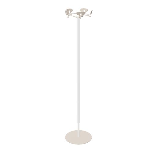 Portemanteau YIN en acier avec 5 patères 