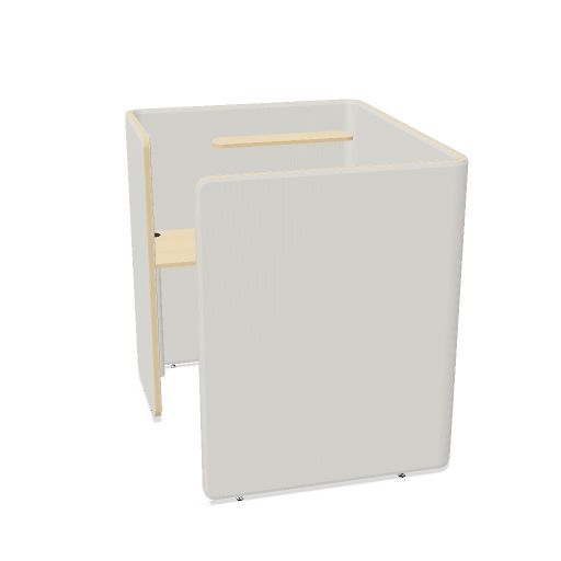 Privacy Work Pod avec plateau lateral 90° GH pour 1 pax H.1350 L.1370 P.1170 