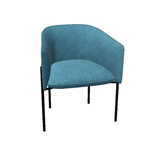 MARINA - CHAISE FIXE - 4 PIEDS MÉTALLIQUES - G.3