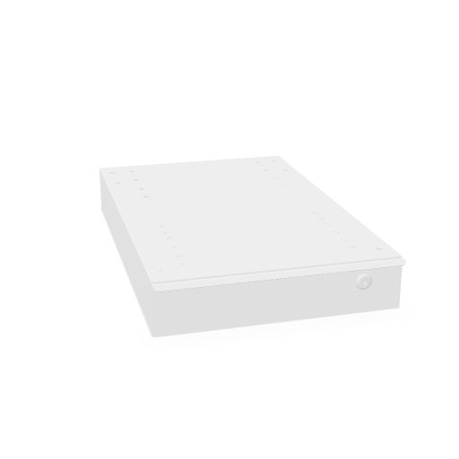 Tiroir suspendu en métal - Avec serrure - Pour bureau H 75 cm - Pour meuble multifonction - L.32.5 / P.52.5 / H.7.2
