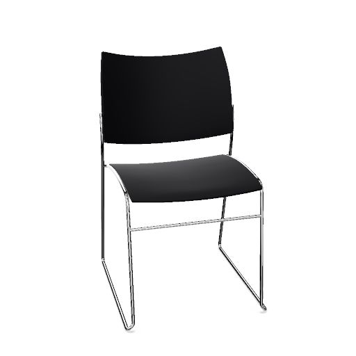 Chaise Curvy sans accoudoirs polypro/polypro